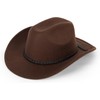 Women Men Classic Western-Cowboy-Hat - Wide Brim Western Cowboy Cowgirl