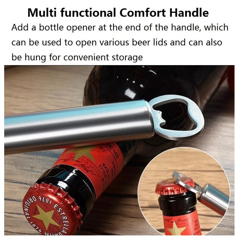 KOMUNJ Multi-purpose opener, safety can opener, ergonomic non-slip design with