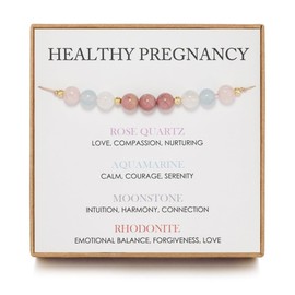 JIFUYEFUJI Fertility and Pregnancy Bracelet, Moonstone Hope Jewelry, Gift for New Mothers, Perfect for Mother's Day and Christmas
