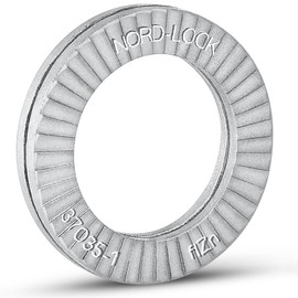 Nord-Lock Wedge Locking Washers - Steel (Delta Protekt) Washer with Zinc Flake Coating, Vibration Resistant Safety Washers for M11 Bolts - 10 Pairs