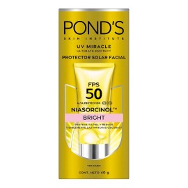 Protector Solar Facial POND's 50 FPS UV Miracle Bright, Anti-Manchas con Niasorcinol 40gr