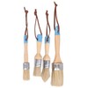 4PCS Paint Brush Bristles Wooden Handle for Furniture Tables Chairs
