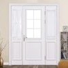 MIULEE Sidelight Sheer French Door Curtains 25 x 40 Inches
