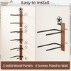 TIPSYTREE Cowboy Hat Rack for Wall – 3-Piece Western Hat