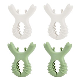 4Pcs Pot Spoon Rest Holder,Spatula Rack,Silicone Crab Pot Lid Support,Multipurpose Fixed Clamp Anti Scalding Universal Essential Accessories for Kitchen Cookware,Steam Releaser