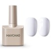 MAYCHAO 15ML Antiquewhite Gel Nail Polish 1Pc Antiquewhite White Green
