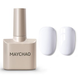 MAYCHAO 15ML Antiquewhite Gel Nail Polish 1Pc Antiquewhite White Green Gel Polish Soak Off UV LED Nail Polish Nail Art Starter Manicure Salon DIY at Home, 0.5 OZ