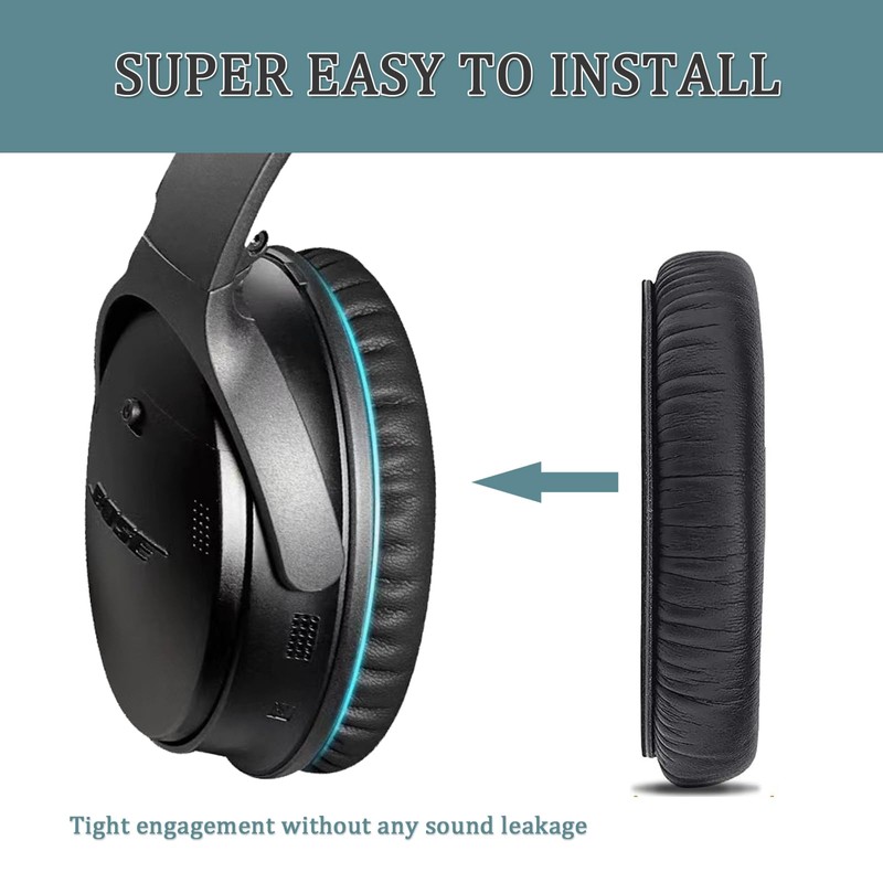 Ear Pads for Bose Quiet Comfort Soft Protein Leather Replacement