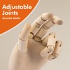 Falling in Art Wooden Hand Model, 10Inches Left Hand Mannequin