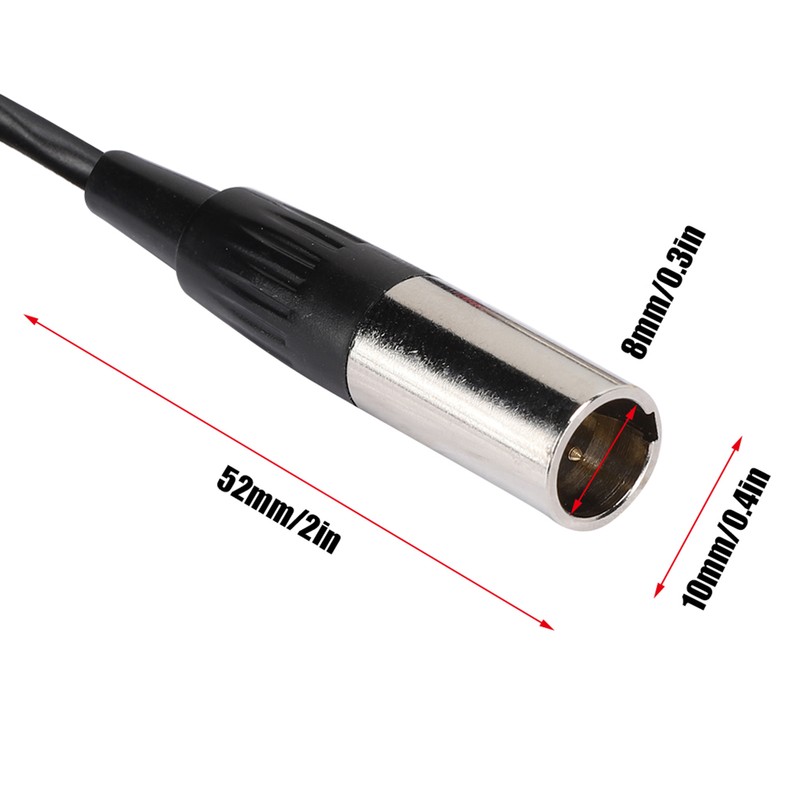 3.5mm Male to Mini XLR 3pin Male Audio Cable Adapter