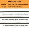LUYADIN 3/16" x 32' Marine Grade Bungee Cord Elastic Shock