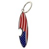 Westmon Works USA Surfboard Keychain Patriotic Metal Board with Shark