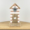 Wall Mounted Bottle Opener with Cap Catcher Vintage Beach Hut