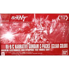 Bandai HGUC 1/144 RX-9/C Narrative Gundam C-Packs [Clear Color] Model kit