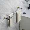 Miyili 30-Inch Bathroom Double Towel Bar SUS 304 Stainless Steel