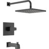 Delta Faucet Modern 14 Series Matte Black Shower Faucet, Tub