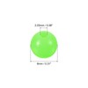 PATIKIL 8mm Glow Fishing Beads, 200Pcs Soft Plastic Round Rubber