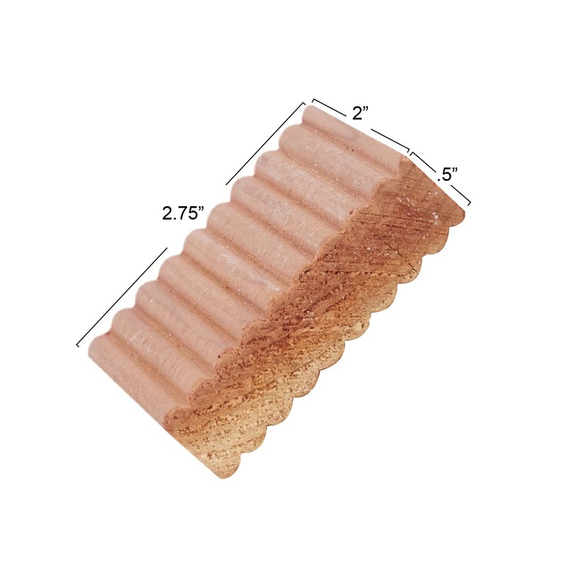 Household Essentials Cedar Fresh Cedar Blocks, 4 Pack, Solid Redwood