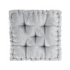 Intelligent Design Azza Floor Pillow Square Pouf Chenille Tufted with