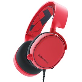 SteelSeries Arctis Over Ear Gaming Headset, red