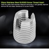 SUS303 Stainless steel Threaded Inserts M3 x 6mm Tapping Tapping