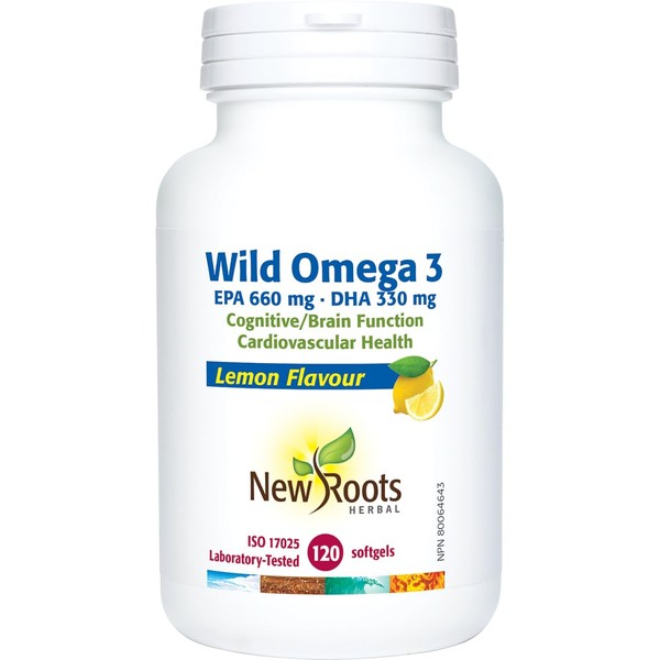 WildOmega 3 Lemon Flavour, 120 Softgels