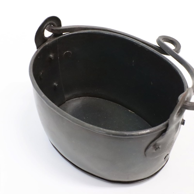 brocant iron oval bucket