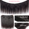 Straight Human Hair 10A Brazilian Human Hair Bundles for Women