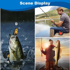 7 Division 240g Split Shot Fishing Weights, Soft Metal Fishing Sinkers Rust Proof Split Carp Dispenser Weights Tackle with Storage Box for Sea River Lake Coarse Match Carp Fishing Line Casting