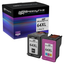 SPEEDYINKS Remanufactured Ink Cartridge Replacement for HP 64XL High Yield (1 Black, 1 Color, 2-Pack) Compatible with HP Envy 6220 6230 6232 6252 6255 6258 7120 7130 7132 7155 7158 71