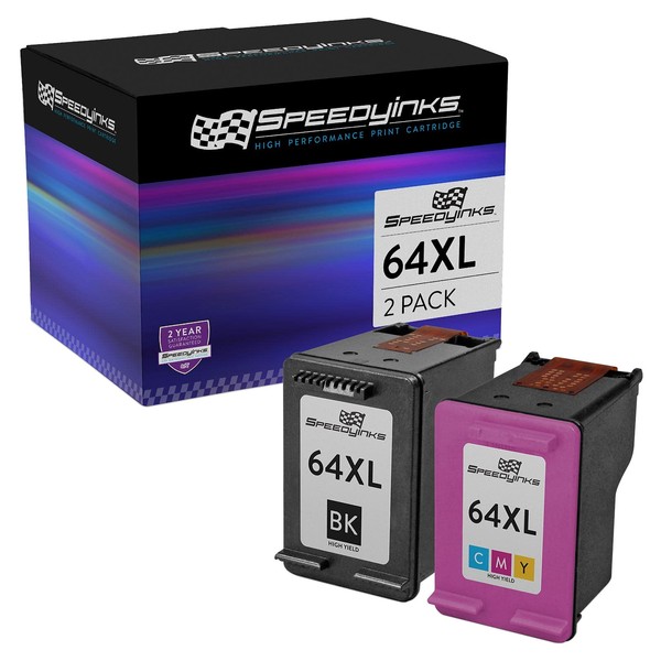 SPEEDYINKS Remanufactured Ink Cartridge Replacement for HP 64XL High Yield