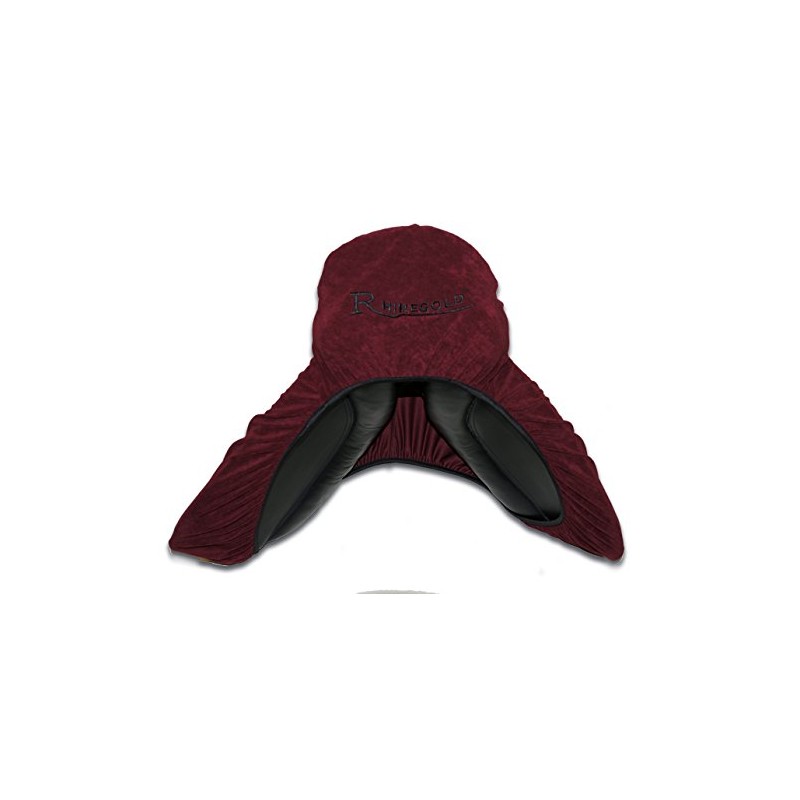 Rhinegold Stretch Jersey Saddle Cover - Dark Red