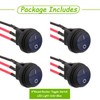 EPLZON Pack of 4 12V 20A Waterproof Round Toggle Switch