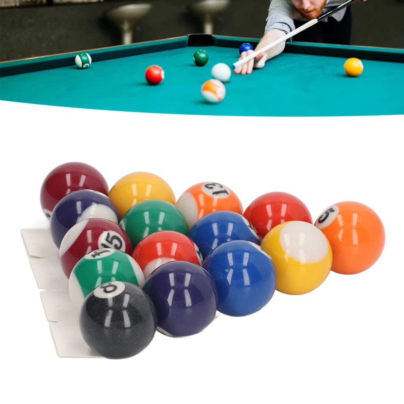 Mini Billiard Balls, 16 Pool Balls Set, 1-1/4" Pool Table