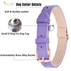Leather Dog Collar Adjustable Soft Leather Padded Collar Heavy Duty
