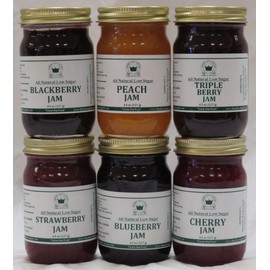 Low Sugar all Natural Jams Gift Box (6-4.5 oz jars in a gift box)