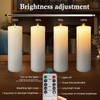 12" x 4" Large Outdoor Candles, Waterproof Flickering LED Flameless
