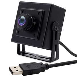 Svpro Min USB Camera 1920 x 1080 HD USB Webcam 180 Degree Fisheye Webcam 2MP with IMX323 Sensor Low Light Industrial USB Camera with Aluminium Housing H.264 Compression