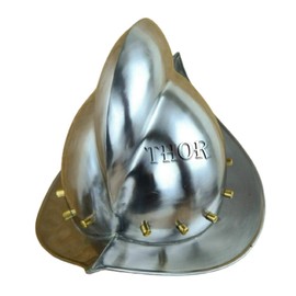 THOR INSTRUMENTS Spanish Morion Helmet Medieval Conquistador Costume Armor Helmet Replica 18g Steel Rustic Vintage Home Decor Gifts