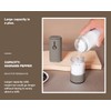 Stainless Steel Rechargeable Electric Salt and Pepper Grinder Set, USB