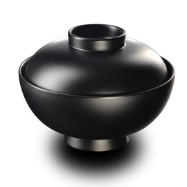Echizen Lacquerware Atakaya Atakaya Bowl, Made in Japan, Bowl, Dishware, Commercial Use, Dishwasher Safe (Black)