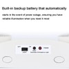 LED Emergencies Light Dual-Heads Rotatable Light with Battery Backup for