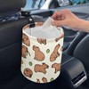 FUIBENG Funny Capybara Car Garbage Can Waste Basket for Cars
