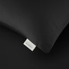Bianca 400 Thread Count Cotton Sateen Standard Pillowcase Pair Black