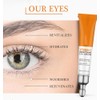 Crema Para Ojos con Vitamina C, Antiarrugas y Antienvejecimiento