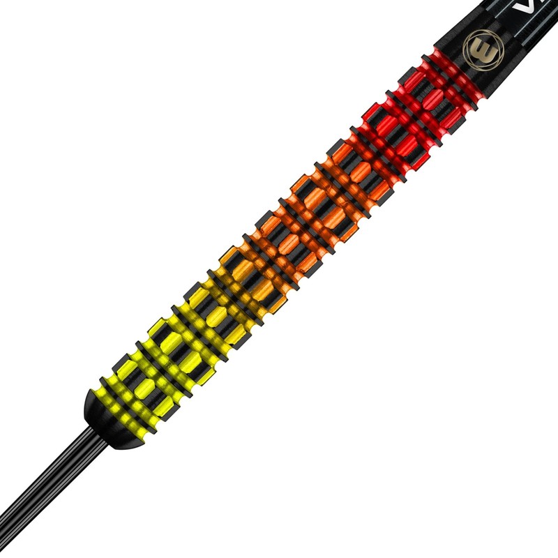 WINMAU Firestorm Flame 22 Gram Professional Tungsten Darts Set with