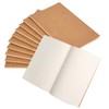 GJNMYSD 10 Pack A5 Blank Notebooks Kraft Brown Cover Journal