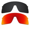 Alphax 2 Pcs Black & Fire Red Polarized Replacement Lenses
