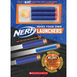 Make Your Own Nerf Launchers: Includes 3 Darts, Launcher, Foam Ball Plus Buildable Slingshot & Catapult!