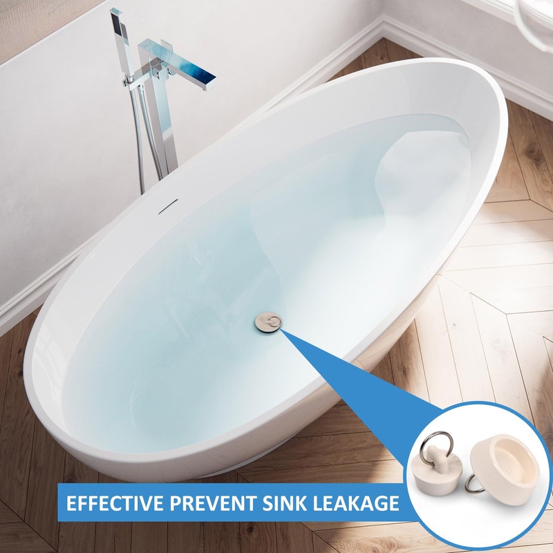 4 Pack Rubber Plug with Hanger, Universal Drain Plug for
